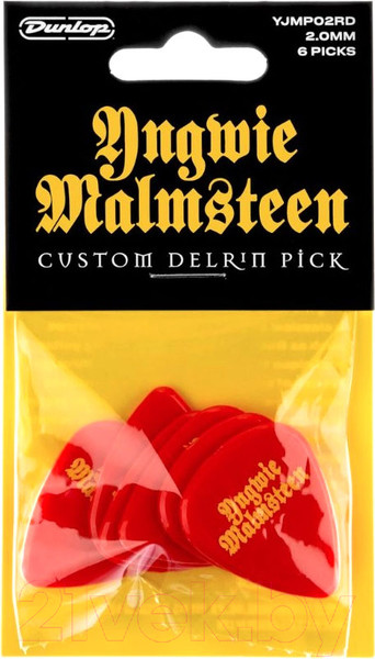 Изображение товара Набор медиаторов Dunlop Manufacturing Yngwie Malmsteen YJMP02RD (6шт)
