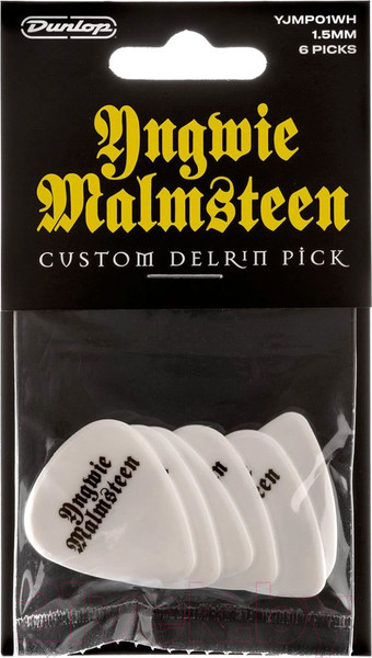 Изображение товара Набор медиаторов Dunlop Manufacturing Yngwie Malmsteen YJMP01WH (6шт)