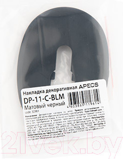 Изображение товара Накладка на цилиндр Apecs DP-11-C-BLM (черный)