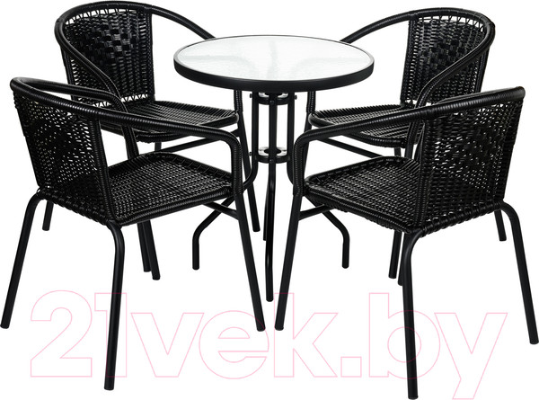 Изображение товара Комплект садовой мебели BiGarden Terazza 2-4 (темно-коричневый)