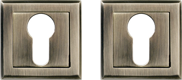 Изображение товара Накладка на цилиндр VELA DP-C-Quadro AB (бронза)