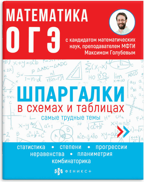 Изображение товара Учебное пособие Феникс+ Шпаргалки в схемах и таблицах Математика. ОГЭ / 63653