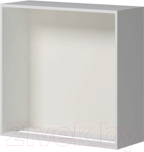 Изображение товара Шкаф навесной для кухни Genesis Мебель Алиса Каспий 600 2 двери сушка (белый/каспий темный)