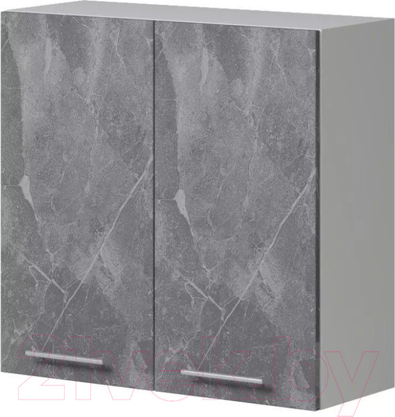 Изображение товара Шкаф навесной для кухни Genesis Мебель Алиса Каспий 800 сушка (белый/каспий темный)