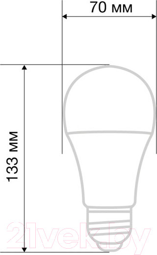 Изображение товара Лампа Rexant Груша 604-013