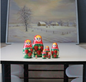 Изображение товара Матрешка сувенирная Брестская Фабрика Сувениров С рисунком клубники / 7042
