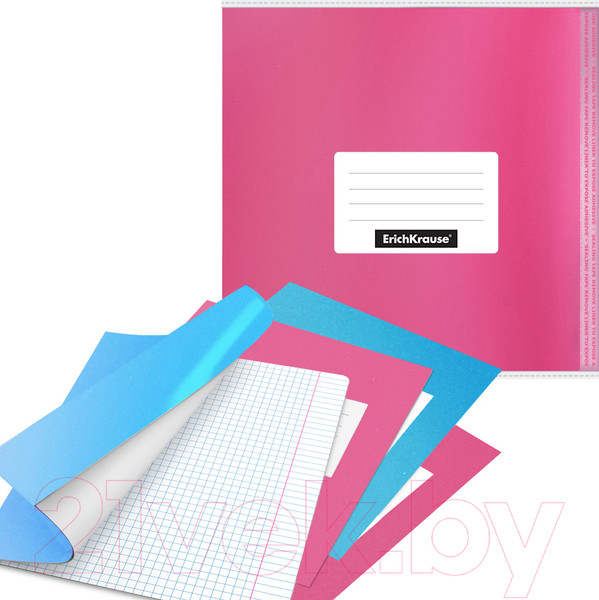 Изображение товара Набор обложек Erich Krause Glossy Bubble Gum / 58521 (12шт)