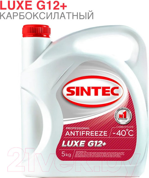 Изображение товара Антифриз Sintec Luxe G12+ / 614500 (5кг, красный)