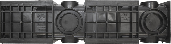 Изображение товара Лоток водоотводный Ecoteck Standart 200.210 h214 пластиковый / ДИ 02105000 (черный)