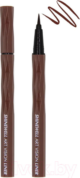 Изображение товара Подводка-фломастер для глаз Shinewell Art Vision Liner LCL1-02 (коричневый)
