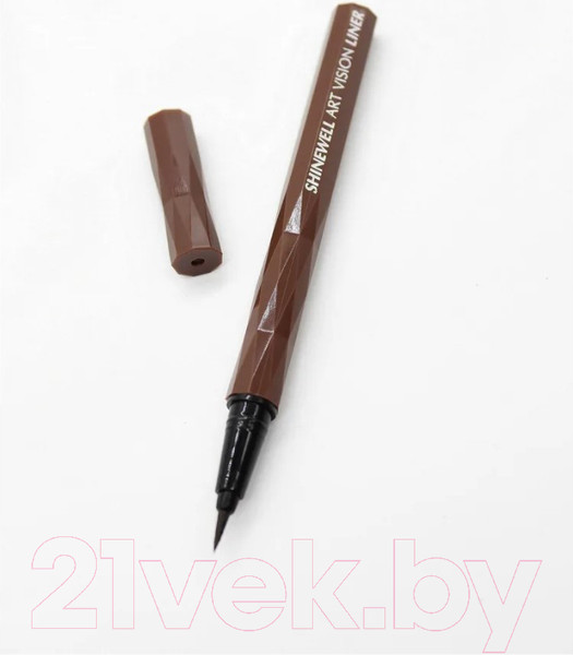 Изображение товара Подводка-фломастер для глаз Shinewell Art Vision Liner LCL1-02 (коричневый)