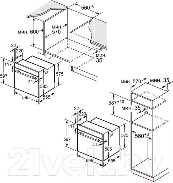 Изображение товара Электрический духовой шкаф Maunfeld MEOC.708PB