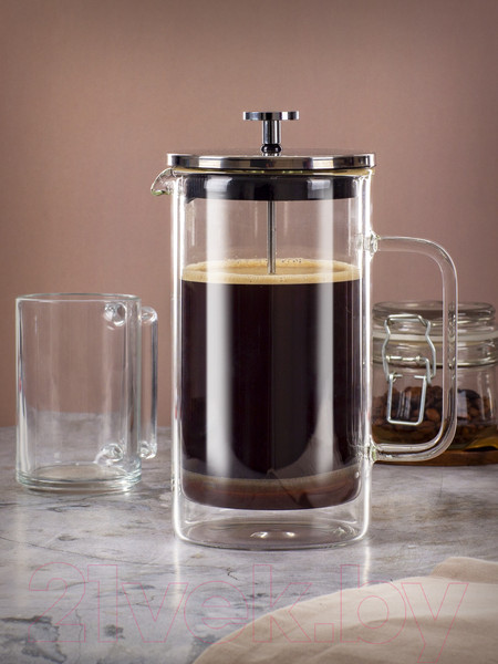 Изображение товара Френч-пресс Attribute Double Wall ATF300 (1000мл, с аксессуарами)