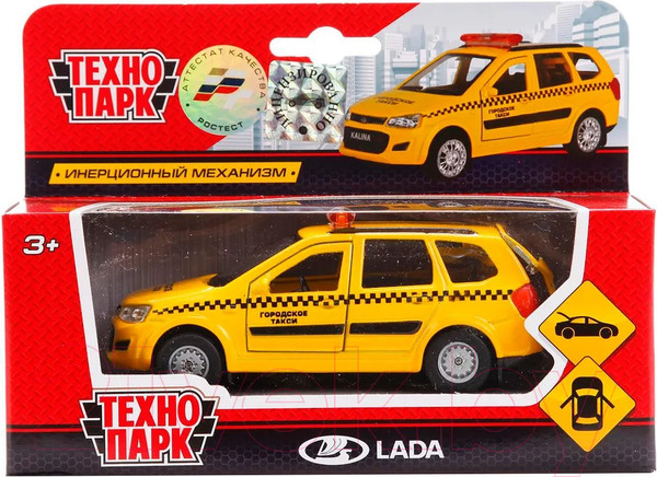 Изображение товара Автомобиль игрушечный Технопарк Lada Kalina Cross Такси / SB-16-46-T-WB