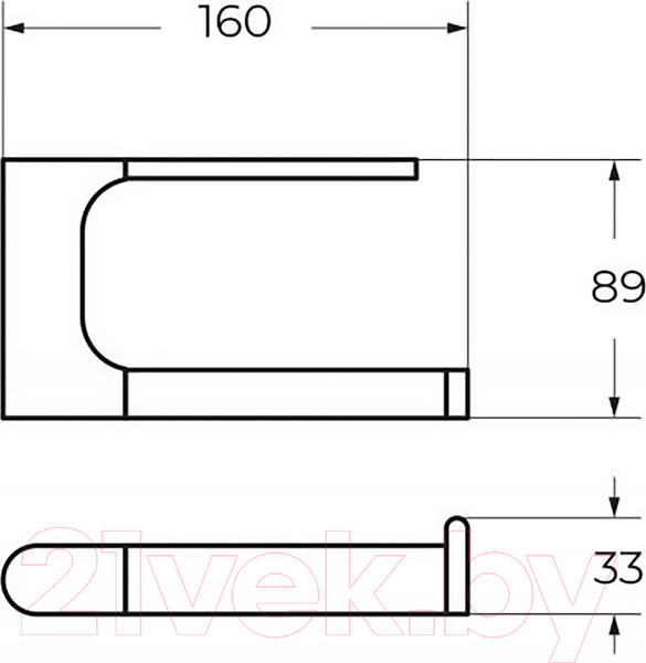 Изображение товара Держатель для туалетной бумаги Art&Max Platino AM-E-3983-MB