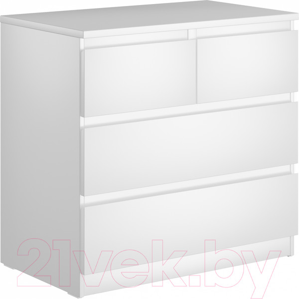 Изображение товара Комод Mio Tesoro Мальта 4 ящика 80x76 2.05.02.050.1 (белый)