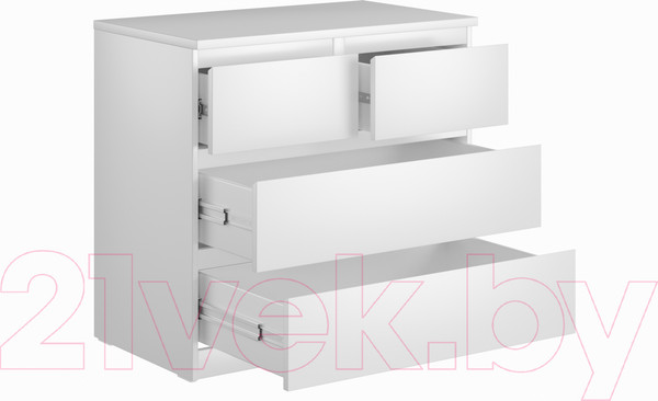 Изображение товара Комод Mio Tesoro Мальта 4 ящика 80x76 2.05.02.050.1 (белый)