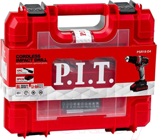 Изображение товара Аккумуляторная дрель-шуруповерт P.I.T PSR18-D4