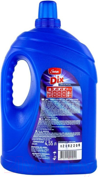 Изображение товара Гель для стирки Dix Универсал (4.55л)