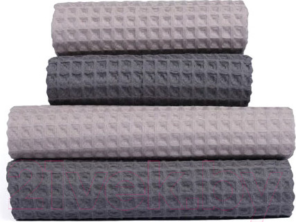 Изображение товара Набор полотенец Home One 411622 (темно-серый/светло-серый, 4шт)