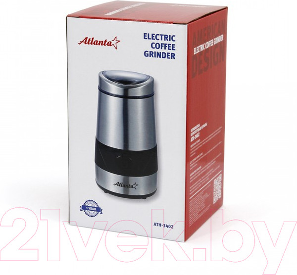 Изображение товара Кофемолка Atlanta ATH-3402 (серебристый)