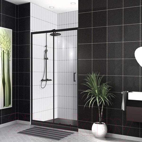 Изображение товара Душевая дверь BelBagno UNO-195-BF-1-120-C-NERO
