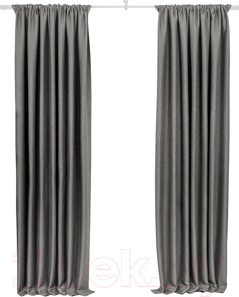 Изображение товара Комплект штор Модный текстиль 112MT391019 (260x250, 2шт, темно-серый)