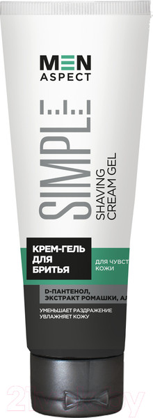 Изображение товара Крем для бритья Modum Гель Men Aspect Simple Для чувствительной кожи (75г)