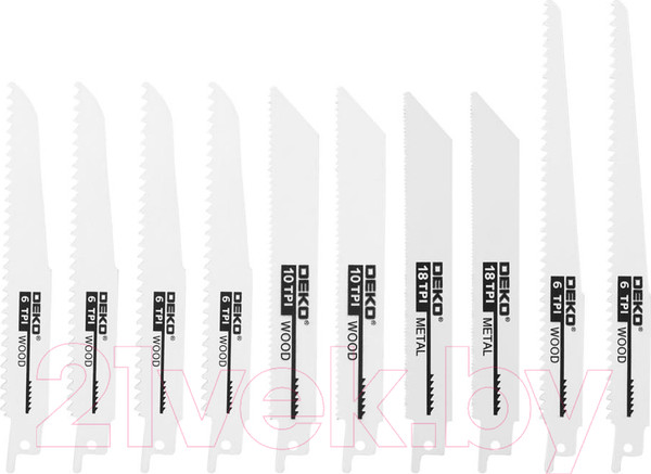 Изображение товара Набор пильных полотен Deko 063-4342 (10шт)