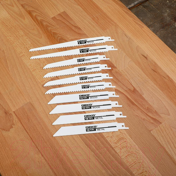 Изображение товара Набор пильных полотен Deko 063-4342 (10шт)