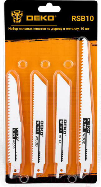 Изображение товара Набор пильных полотен Deko 063-4342 (10шт)