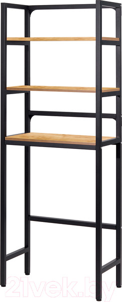 Изображение товара Стеллаж Millwood Венеция 2 35x60x181.8 (дуб золотой Craft/металл черный)