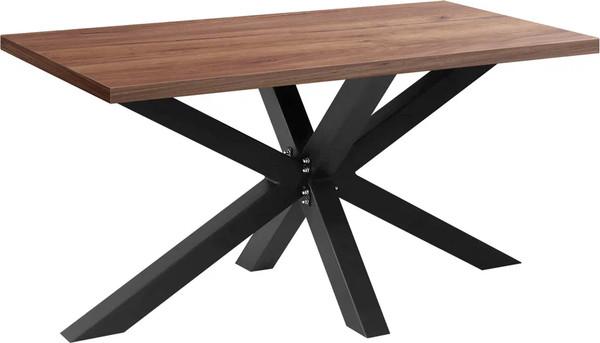 Изображение товара Обеденный стол Millwood Кейптаун 160x80x75 (дуб табачный Craft/металл черный)