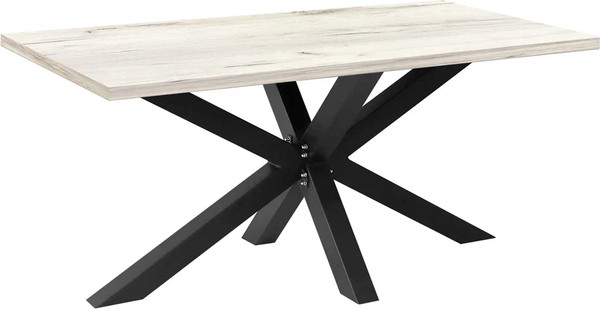 Изображение товара Обеденный стол Millwood Кейптаун 180x90x75 (дуб белый Craft/металл черный)