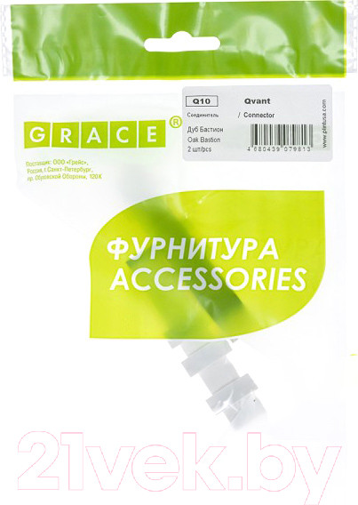 Изображение товара Соединитель для плинтуса Grace Q10 Дуб Бастион (2шт)