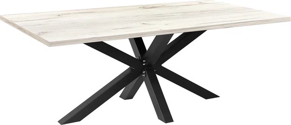 Изображение товара Обеденный стол Millwood Кейптаун 220x110x75 (дуб белый Craft/металл черный)