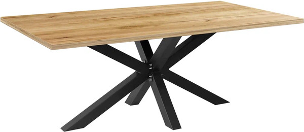 Изображение товара Обеденный стол Millwood Кейптаун 220x110x75 (дуб золотой Craft/металл черный)