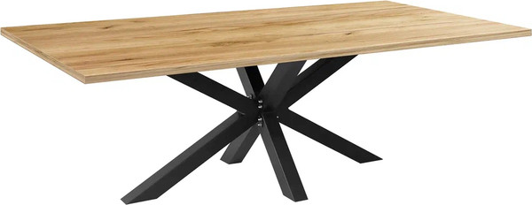 Изображение товара Обеденный стол Millwood Кейптаун 250x120x75 (дуб золотой Craft/металл черный)