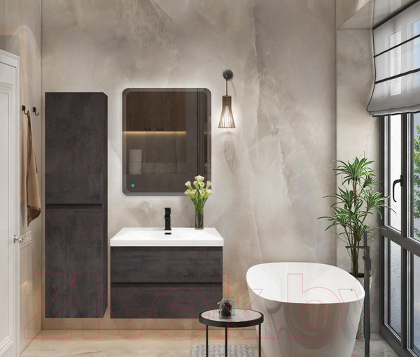 Изображение товара Шкаф-пенал для ванной Cezares MOLVENO-1600-2A-SC-OSS