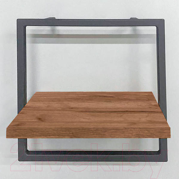 Изображение товара Полка Millwood Навесная каркасная 30x15x30 (дуб табачный Craft/металл черный)