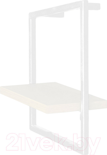 Изображение товара Полка Millwood Навесная каркасная 30x15x30 (белый/металл белый)