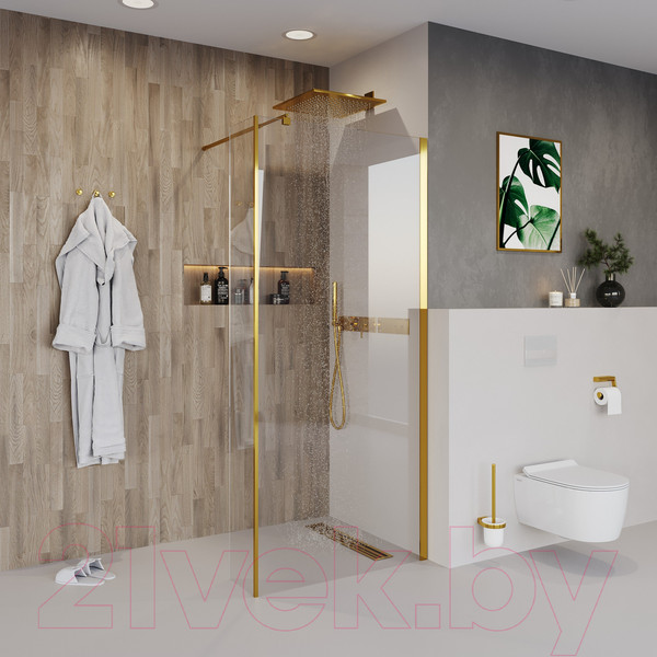 Изображение товара Душевая стенка Niagara NG-644-90 90x195 (золотой)