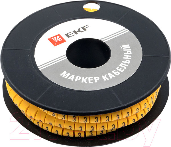 Изображение товара Маркер кабельный EKF PROxima 1.5мм 2 3 plc-KM-1.5-3 (1000шт)