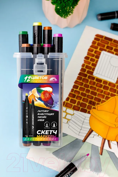 Изображение товара Набор маркеров Феникс+ Уточка-Мандаринка / 62461