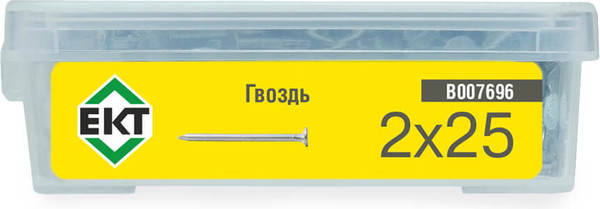 Изображение товара Гвоздь толевый ЕКТ 2.0x25 / B007696 (150г, оцинкованный)