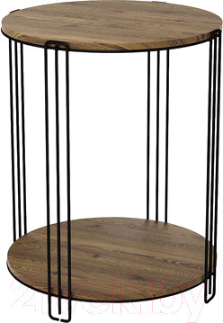 Изображение товара Журнальный столик Sheffilton SHT-CT33 (черный муар/черный муар/светлый орех)