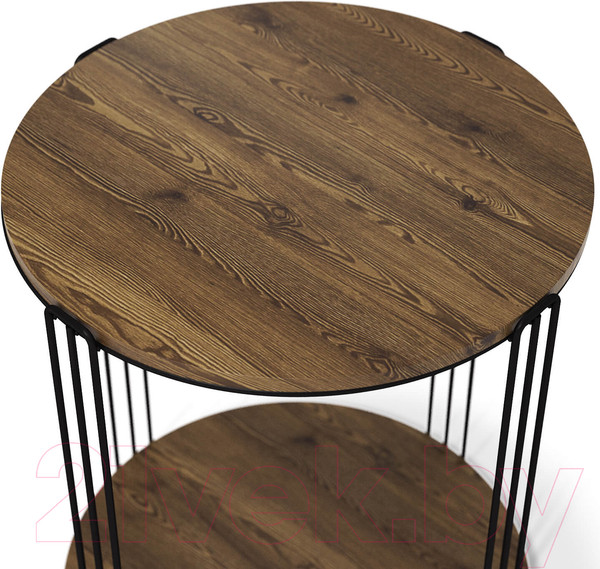 Изображение товара Журнальный столик Sheffilton SHT-CT33 (черный муар/черный муар/светлый орех)