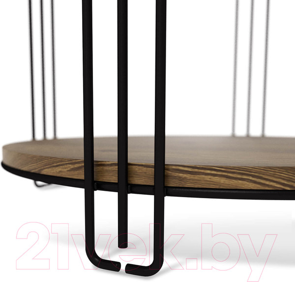 Изображение товара Журнальный столик Sheffilton SHT-CT33 (черный муар/черный муар/светлый орех)