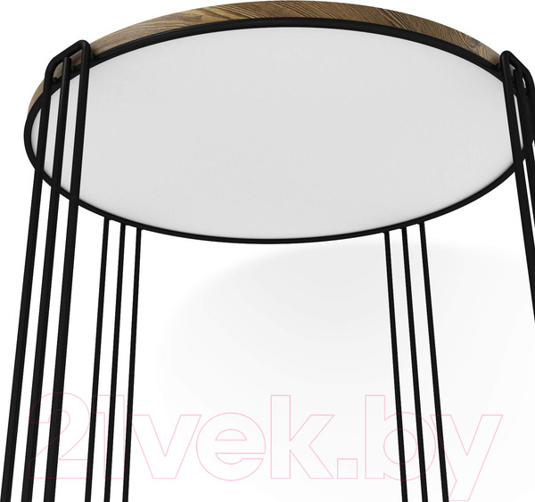 Изображение товара Журнальный столик Sheffilton SHT-CT33 (черный муар/черный муар/светлый орех)