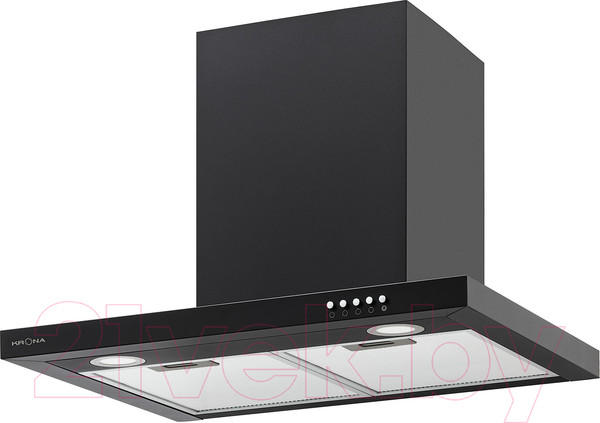 Изображение товара Вытяжка Т-образная Krona Rina 600 Black PB / КА-00005483
